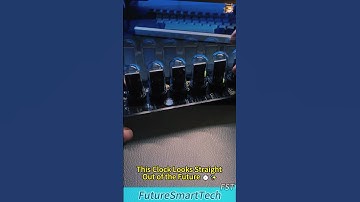 This Clock Looks Straight Out of the Future ⏱️✨