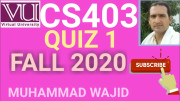 cs403 quiz 1 solution fall 2020