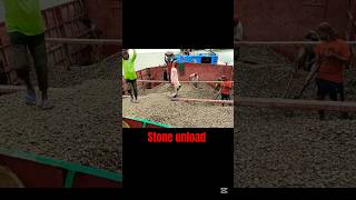 Stone unload at construction project #stone #unloading #boat #troler #construction #shorts