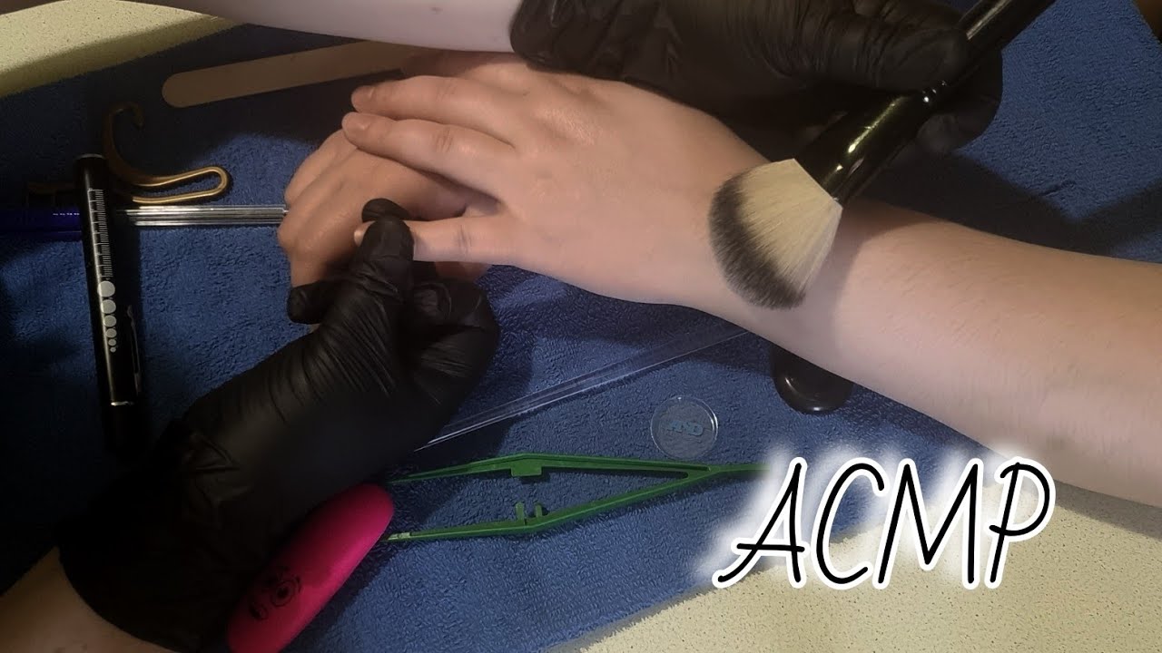 АСМР/Неврологические тесты в необычной клинике/ASMR/Тесты на чувствительность