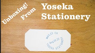 Unboxing my first order from Yoseka Stationery!