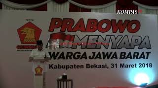 Prabowo Menyesalkan Proyek Infrastruktur Dikorupsi