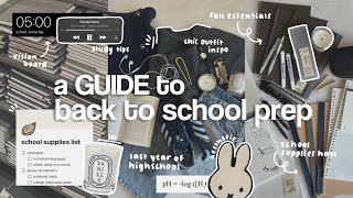 🦪🖇️ BACK TO SCHOOL PREP | A+ student tips, stockholm style, shopping vlog, haul