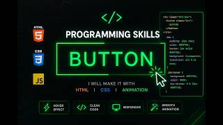 Animated button using HTML CSS | #programming #coding #programmingskillsoffical