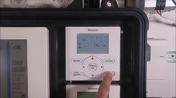 Daikin BRC1E73 Navigation Controller Basic Overview