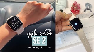got my apple watch for a cheaper price! ✨ | Apple Watch SE 2 Starlight Unboxing & Review