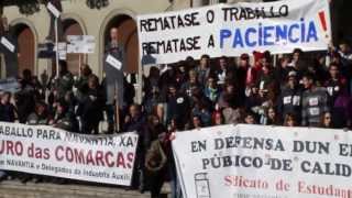 Manifestación estudiantes y obreros del naval.Ferrol 20 /11/2013
