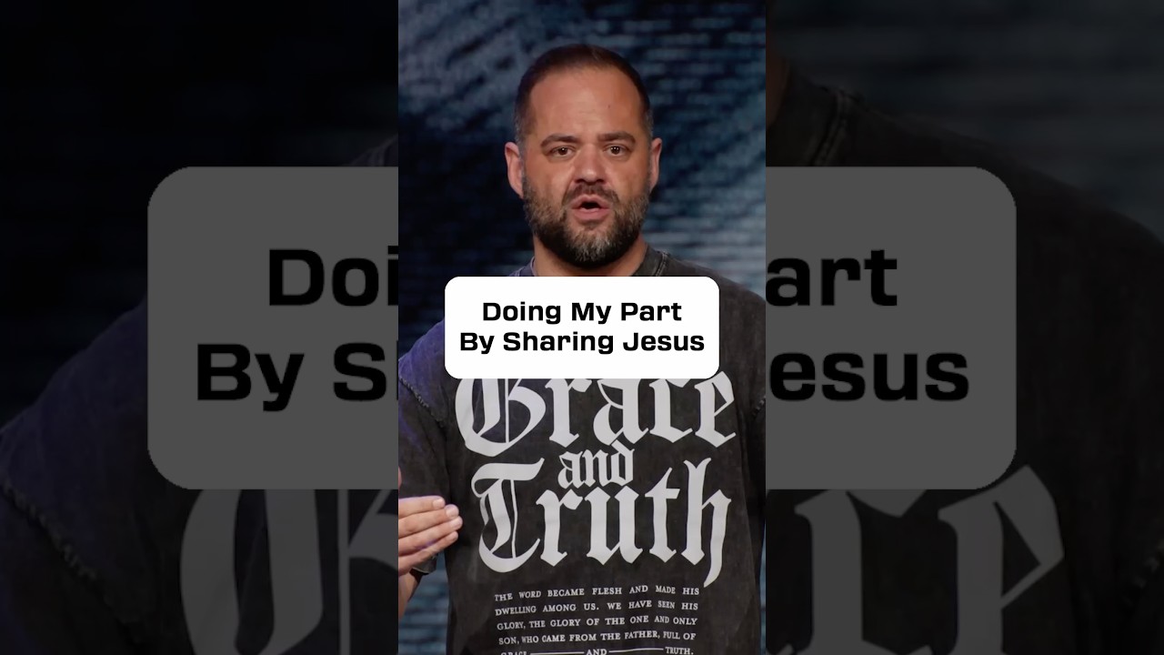 I’m doing my part by sharing Jesus with others. #sermonclip #generationchurch #ryanvisconti