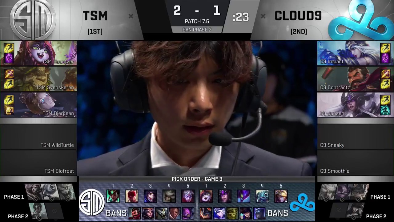 [2017 S7 NA LCS Spring] Finals - C9 vs TSM - Game 4 - League of Legends