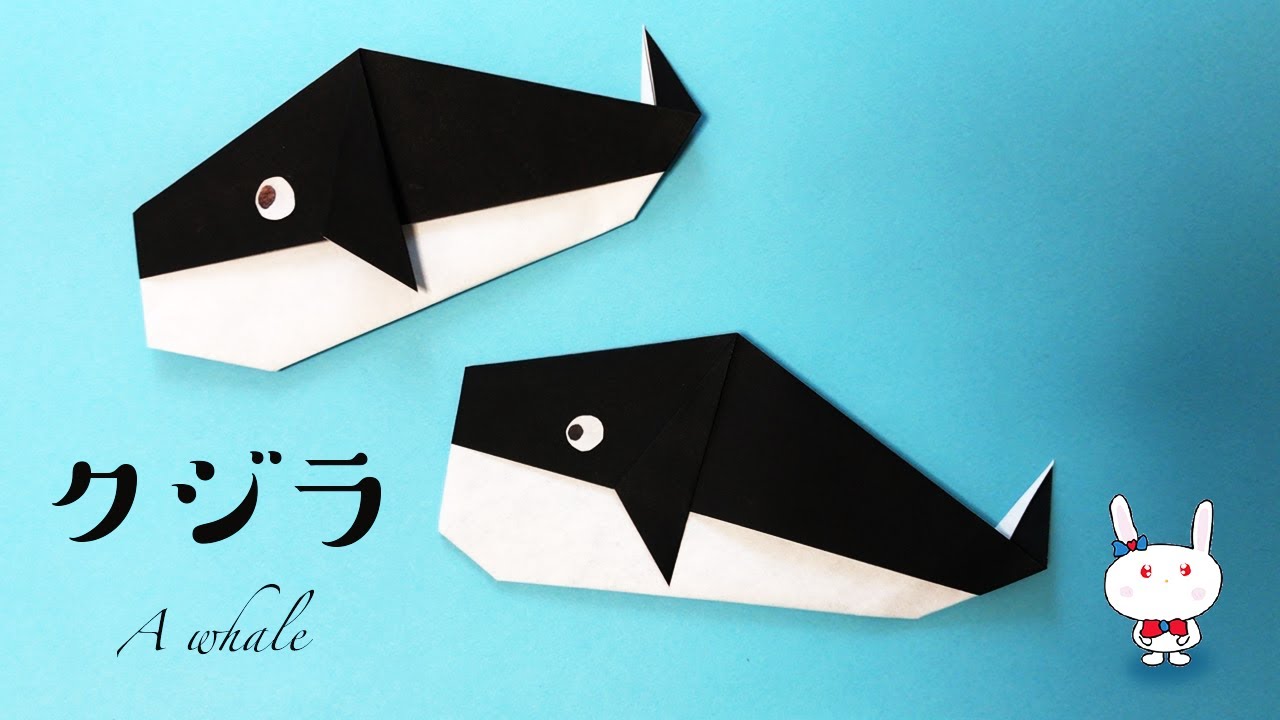 折り紙 クジラ の折り方 作り方 How To Fold A A Whale Origami Kids Asmr Youtube
