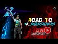 FREEFIRE LIVE STREAM | ROAD TO 1K SUBSCRIBERS ?