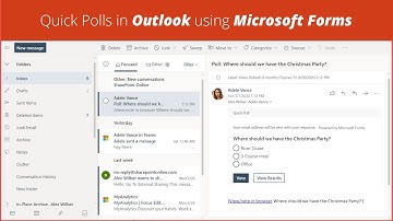 How to create a Quick Poll using Microsoft Forms in Outlook