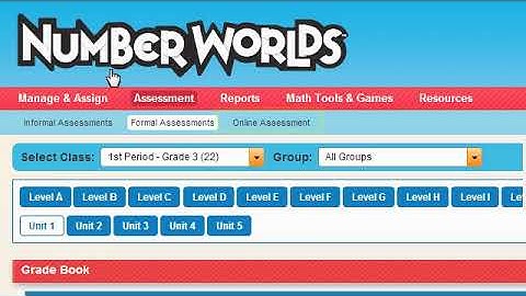 Number Worlds - Assign Tests