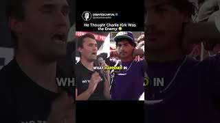 This Student Got Nervous… Then Charlie Kirk Did THIS 🥺 #charliekirk #charliekirkdebate