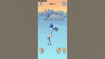 STICKMAN THIEF Level 1 walkthrough Solutions Gameplay IOS Mobile