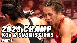 Every Finish From 2023's UFC Champions || Part 1