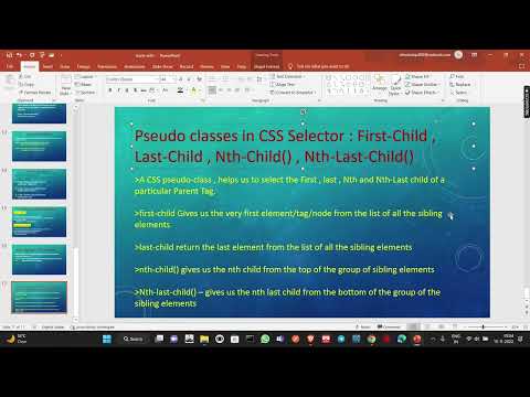 CSS Selector #7|Pseudo Classes| last-child,nth-child,nth-last-child |Selenium WebDriver | Lecture 29