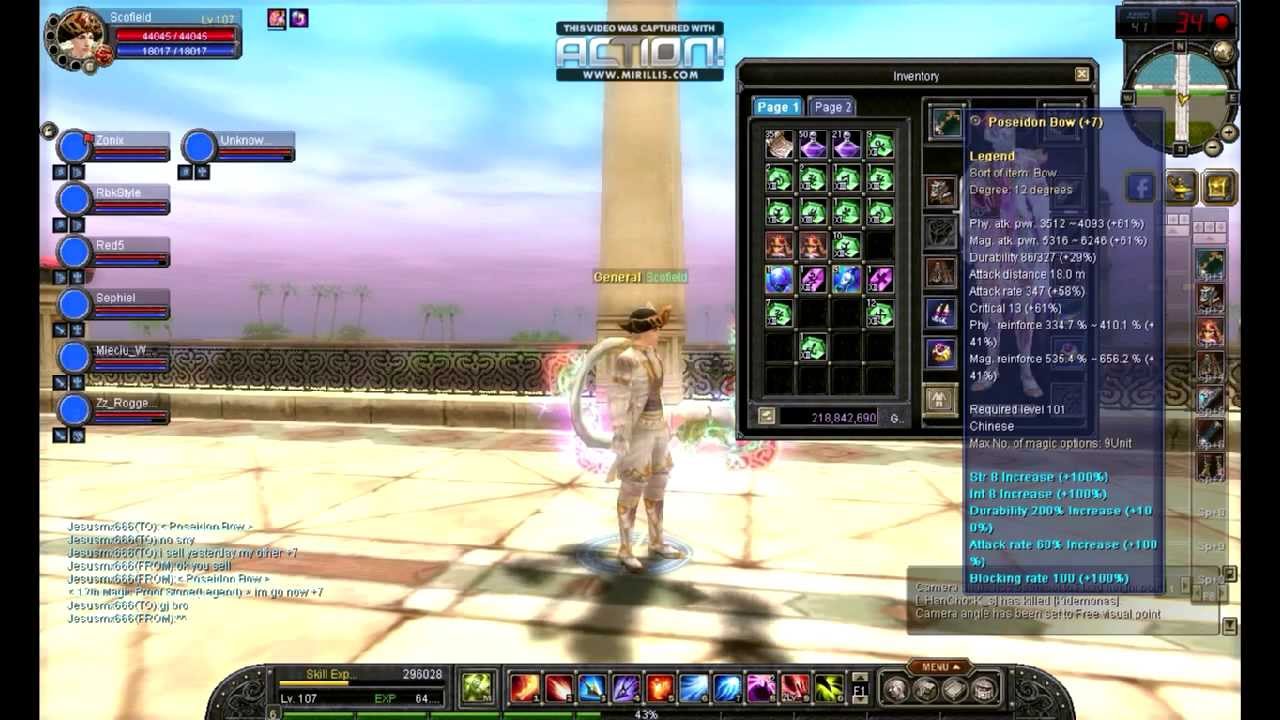 Silkroad Scofield alchemy D12 legend +