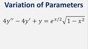 Differential Equation Variation of Parameters: 4y