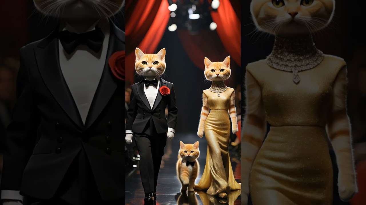 Ramp Walk Royalty | The Cat Family’s Fashion Showdown 🐾 