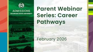 Parent Webinar Series: Career Pathways