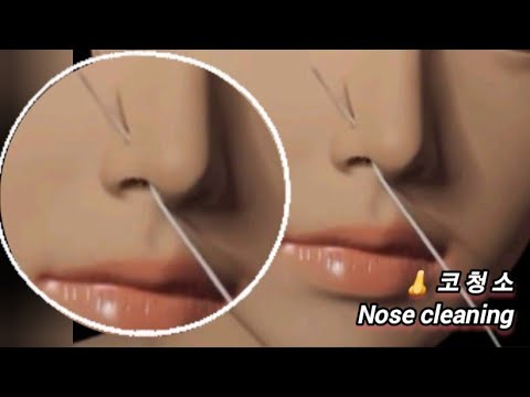 ASMR] 내코가 뻥💥뚫리는 기분의 코청소 (no talking) Nose cleaning_ 鼻掃除