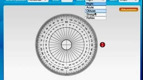 Turtorial on Interactive Protractor Software