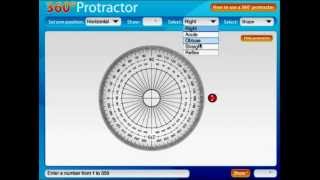 Turtorial on Interactive Protractor Software screenshot 2