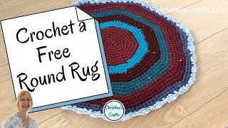 FREE CROCHET RUG PATTERN - Transform Old T Shirts Into Home Decor!
