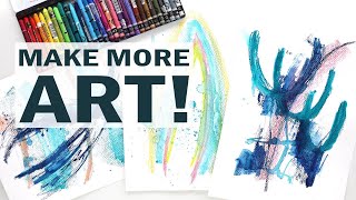 How To Make More Art and Better Art - Art Pep Talk with Some Scribble Practice