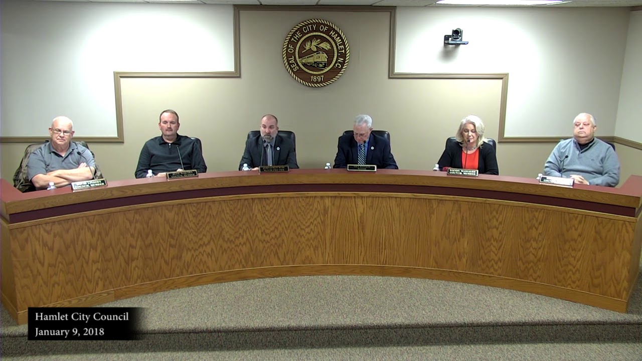 Hamlet City Council 010918 YouTube
