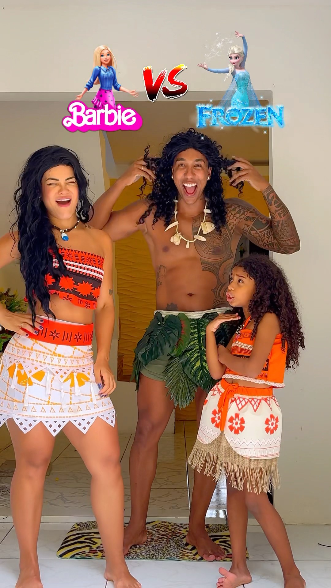 Quem ganhou: Barbie ou Frozen? ? @ApolloSant \u0026 Winny #entretenimento #moana #maui