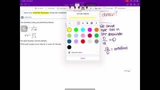 Domain of a rational function: Interval notation Part 1