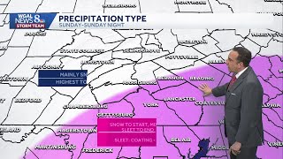 Thumbnail Significant Snow Sunday, Some Areas See Switch To Sleet