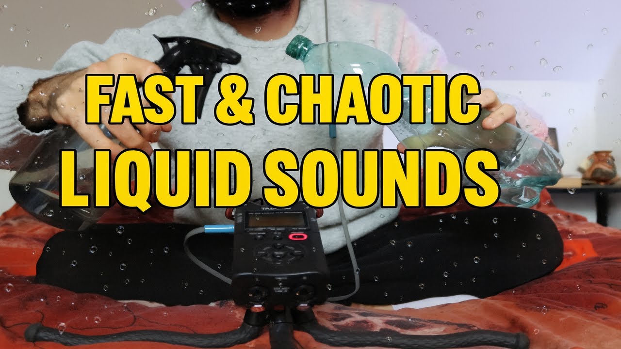 Fast Chaotic Water Sounds ASMR 💦⚡#asmr #waterasmr #chaotic #liquidsounds