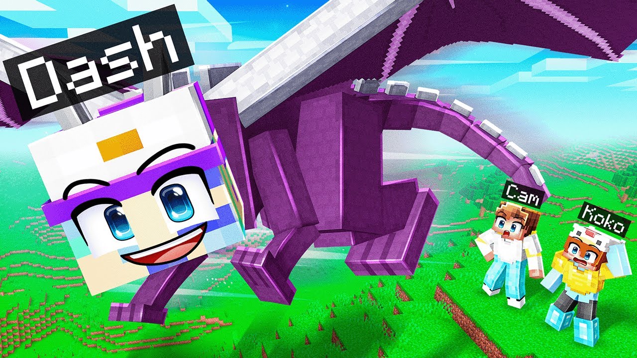 I Pretended to be a DRAGON Then Beat Minecraft!