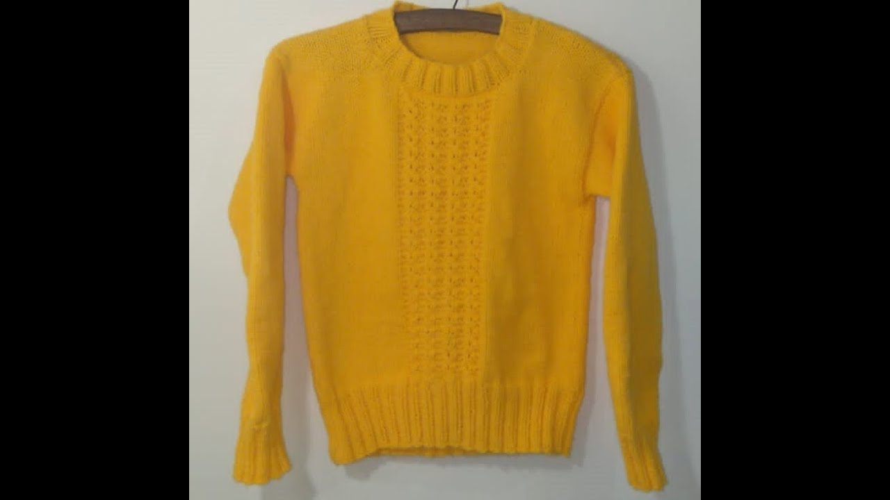 Blusa Decote Redondo em Tricô