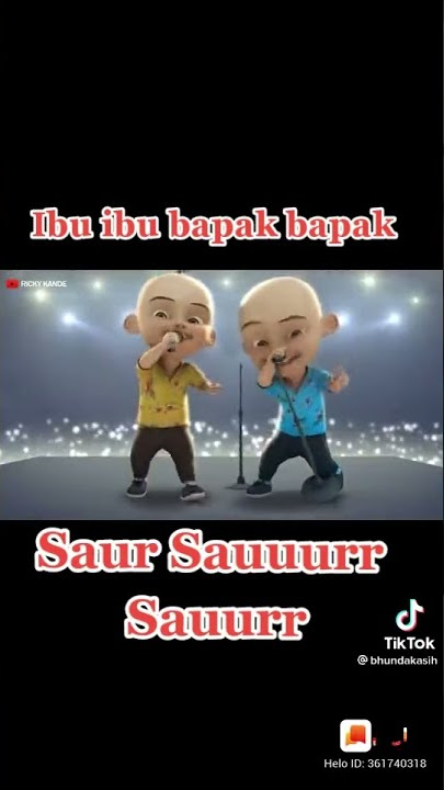 upin ipin nyanyi saur yuk simak video nya