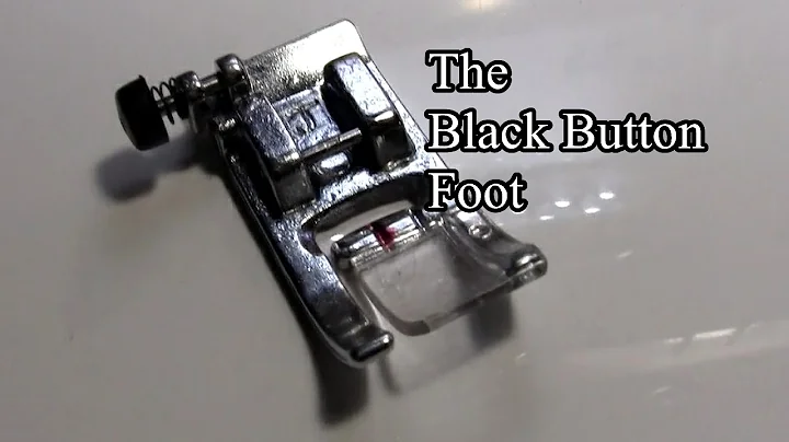 Black Button Leveling Foot - Christopher Nejman