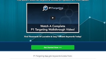 P1 Targeting App  | Complete P1 Targeting Walkthrough Video