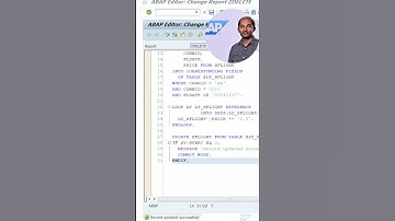 USING UPDATE INDICATOR #shorts #abap #tipsandtrick
