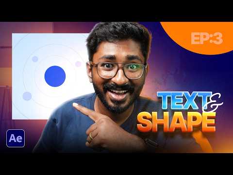 After Effects Shape & Text Animation Tutorial in Tamil | Week 03