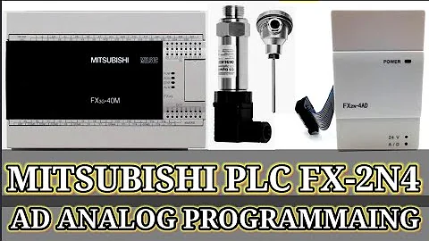 Mitsubishi Plc Analog Scaling || FX2N-4AD Analog programming|| #ANALOG #mitsubishi