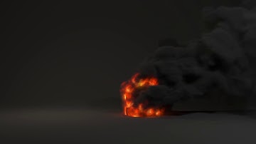 Tire Fire PyroFx in houdini