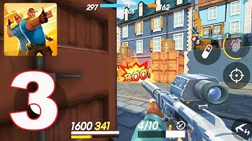 Guns of Boom - Gameplay Walkthrough - Part 3. Rifle Punisher 15 lvl (Android)