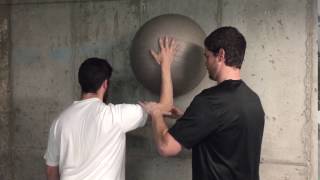 NP - 1 arm ball to wall rhythmic stabilization