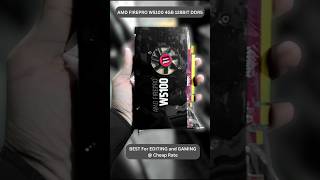 A Budget 4GB Graphic Card For Gamers &amp; Editors |#amd #w5100