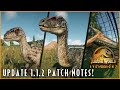 NEW FREE UPDATE! What was Changed &amp; added in Update 1.2.2 - Jurassic World Evolution 2!
