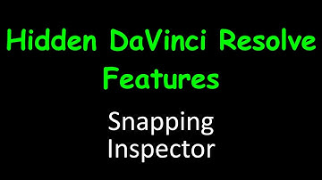Hidden secret DaVinci Resolve features - Snap like a pro and reset any clips!