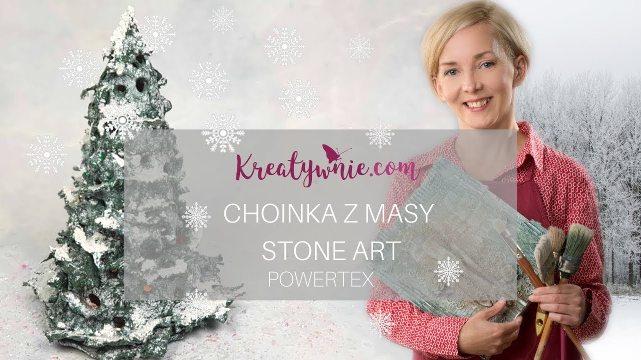Choinka powertex - masa stone art